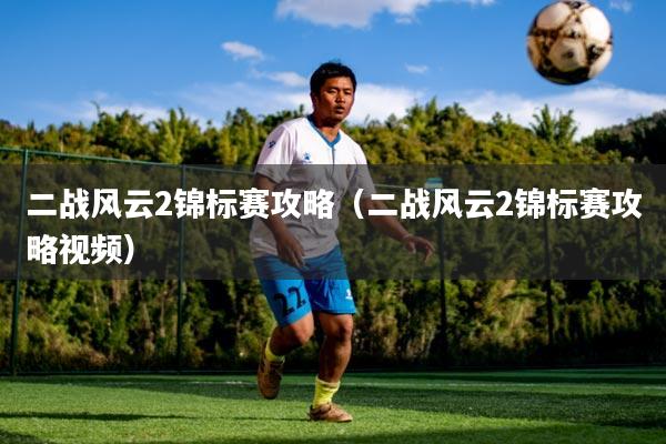 二战风云2锦标赛攻略（二战风云2锦标赛攻略视频）