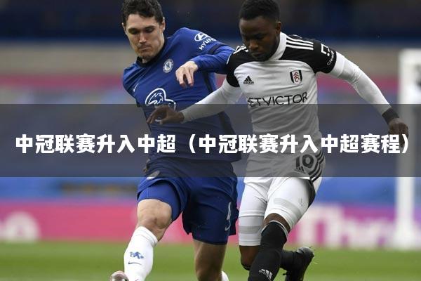 中冠联赛升入中超（中冠联赛升入中超赛程）